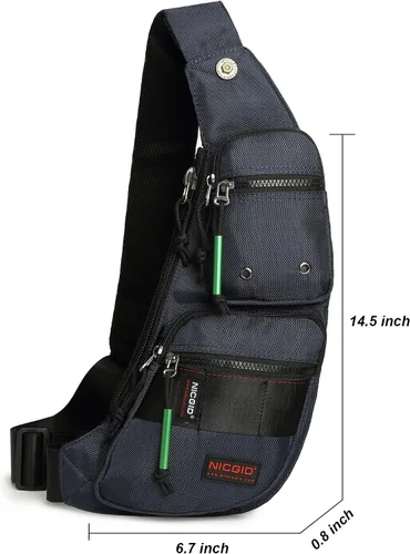 Vista 40 de Nicgid Sling Bag - Mochila bandolera para hombre), LYSB01NH075BJ-SPRTSEQIP