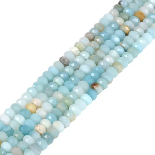 Vista 10 de 7 chakras piedras preciosas de 0.236 in de piedras preciosas facetadas Rondelle sueltas cuentas para hacer joyas DIY cuentas de 16 pulgadas