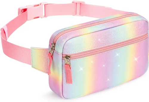 Vista 15 de Riñonera para adolescentes, bolsa para cinturón, bonita bolsa cruzada para regalo