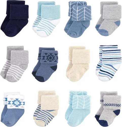 Vista 59 de Hudson Baby - Calcetines de algodón para bebés recién nacidos y Terry para niñas bebés