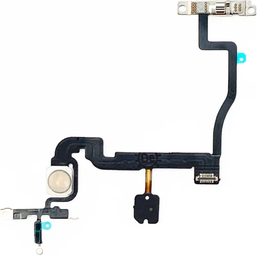 Vista 7 de Johncase Interruptor de control de botón de encendido OEM + luz de flash + cable flexible de micrófono con piezas de repuesto compatibles con iPhone