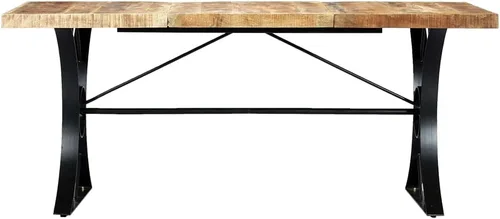 Vista 2 de Mesa de comedor clásica para pub, mesa rectangular de pub, mesa de bar, para restaurantes, bares, cafeterías, cocinas, fácil de montar, 70.9 x 35.4