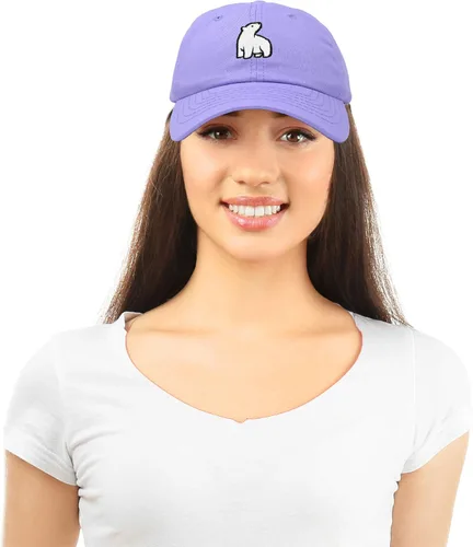 Vista 5 de DALIX - Gorra de béisbol para hombre y mujer, diseño de oso polar bordado