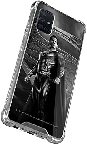 Vista 3 de Skinit Clear Phone Case Compatible with Galaxy A71 5G - Officially Licensed The Justice League (2017) Superman Poster Design