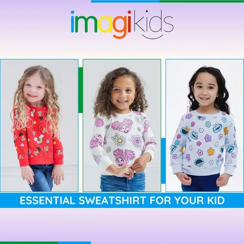 Vista 3 de Sesame Street Sudadera para bebés a niños pequeños, tallas de 12 meses a 7-8
