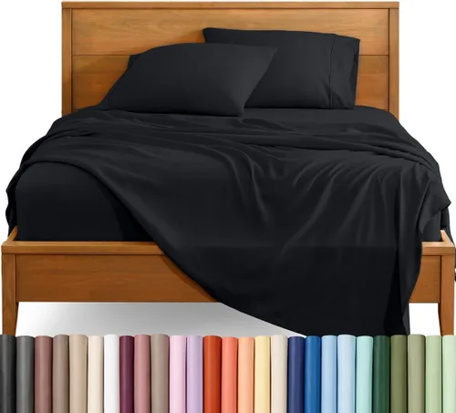 Vista 40 de Bare Home Juego de Sábanas Twin - Sábanas de Cama de Microfibra Ultra-Suave 1800 - Doble Cepillado - Bolsillos Profundos - Ajuste Fácil - Extra
