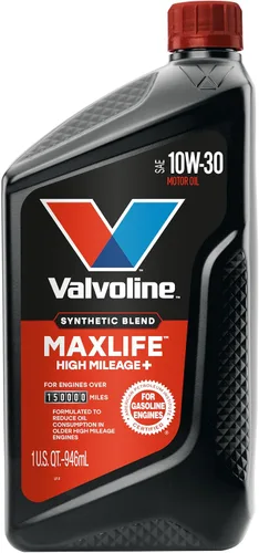 Vista 62 de Valvoline - Aceite de alto millaje 150 K con MaxLife Plus Technology, SAE 5W-20, 1 cuarto de galón