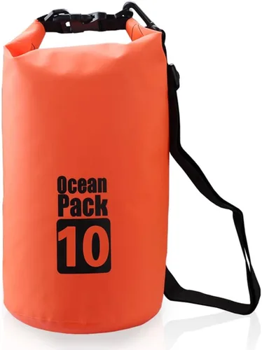 Vista 12 de Bolsa seca flotante impermeable Bear Outdoor, para canotaje, kayak, senderismo, snowboard, acampada, rafting, pesca y excursionismo, negro, 10L