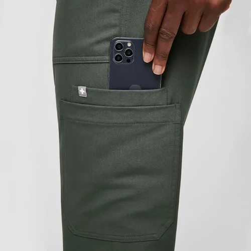 Vista 7 de Pantalones de limpieza tipo cargo FIGS Cairo, ajuste clásico de pierna recta