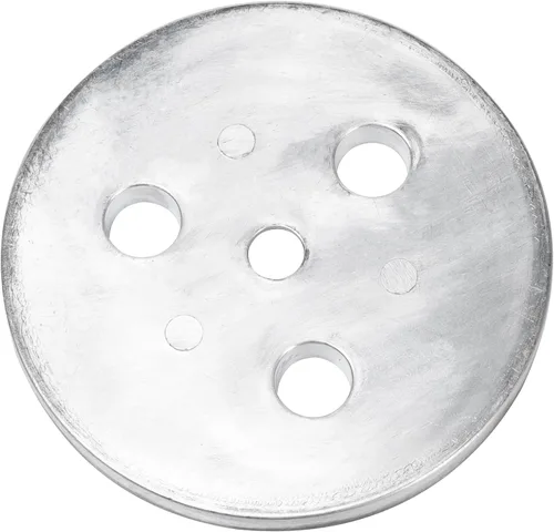 Vista 3 de Placa de peso de ánodo de zinc con lazos de plástico, placa de zinc en tu cesta de skimmer, cesta de desnatador, peso de ánodo de zinc