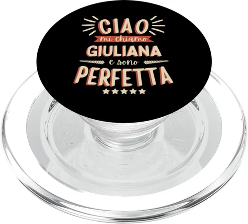 Vista 7 de Giuliana Idea Regalo Personalizzata Amica Nome Divertente PopSockets Standard PopGrip