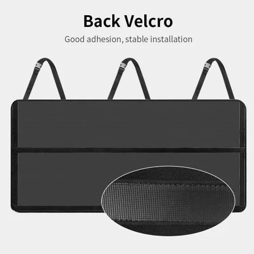 Vista 4 de Viaviat Organizador colgante para maletero de automóvil, bolsa de almacenamiento plegable para asiento trasero con 9 bolsillos grandes para SUV