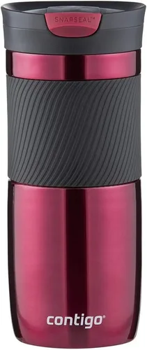 Vista 10 de Contigo Byron Snapseal Taza de viaje, Taza térmica de acero inoxidable, Botella de vacío, Vaso a prueba de fugas, Taza de café con tapa fácil