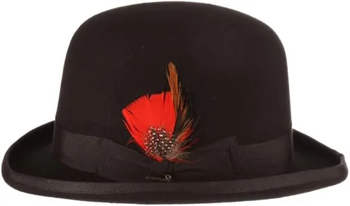 Vista 2 de Scala Sombrero Derby de fieltro de lana para hombre.