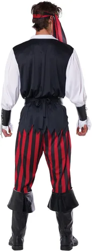 Vista 2 de Pirate Costume for Men Adult Halloween and Cosplay Set