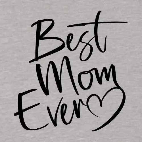 Vista 38 de Go All Out Script Best Mom Ever Heart Idea - Camiseta con cuello en V para mujer