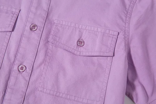 Vista 4 de Tronjori Camisa de manga corta con botones y dos bolsillos para niños