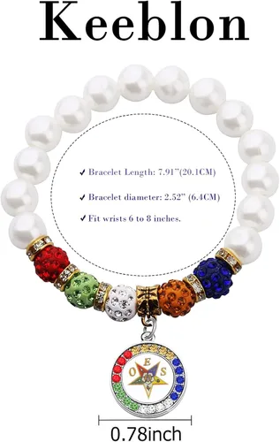 Vista 6 de Pulsera OES de la Orden de la Estrella del Este, pulsera de la hermandad de mujeres y niñas