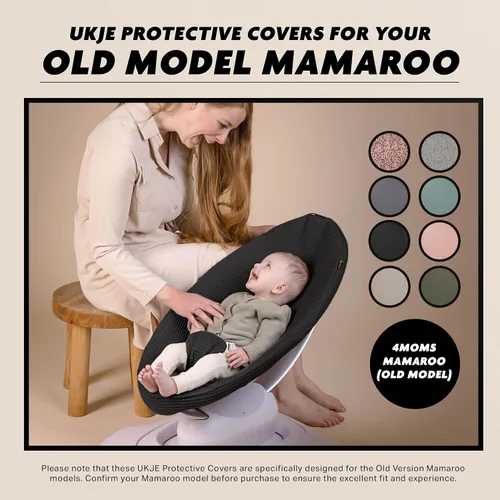 Vista 5 de UKJE Liner Baby Rocker Cover - Compatible con 4moms MamaRoo 4 Old Model Before 2022 - Funda para columpio para bebé, cubierta de gorila - Funda