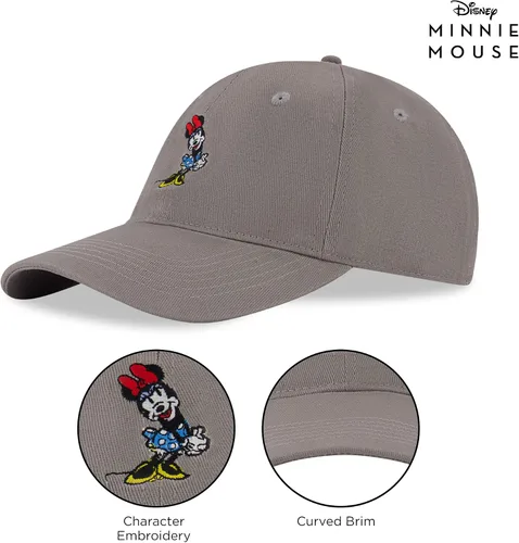 Vista 5 de Disney Gorra de béisbol para mujer, gorro ajustable de Minnie Mouse para adultos