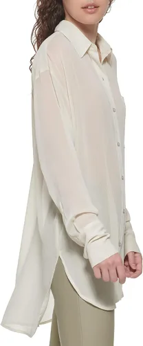 Vista 3 de DKNY Camiseta deportiva con botones para mujer