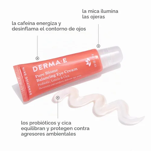 Vista 2 de Derma E Pure Biome Crema de Ojos Equilibrante para Mujer - 0.5 oz Crema