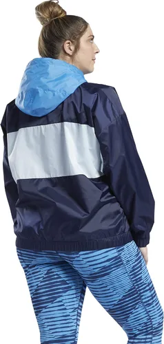 Vista 3 de Core 10 by Reebok Chaqueta con capucha tejida de gran tamaño para mujer
