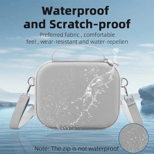 Vista 5 de Funda impermeable antigolpes para cámara, bolsa cruzada portátil dura compatible con DJI OSMO POCKET 3, 3 piezas LCD y 3 piezas de protector
