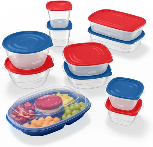 Vista 4 de Rubbermaid - Cubeta para cubitos de hielo, color blanco, con capacidad para 4 bandejas, diseño compacto, plástico duradero