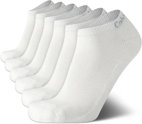 Vista 33 de Calvin Klein Calcetines para hombre, mezcla de algodón, acolchados, sin talla, forro de calcetines atléticos (6 unidades)