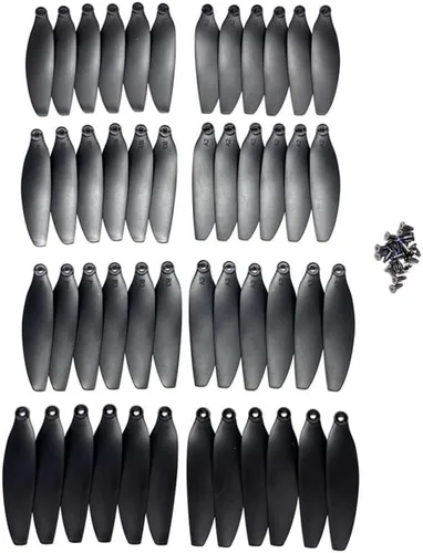 Vista 5 de E88EVO Plegable RC Quadcopter Piezas de repuesto Hélices de hoja con accesorios de tornillo para E88 EVO Drone (16 PCS)