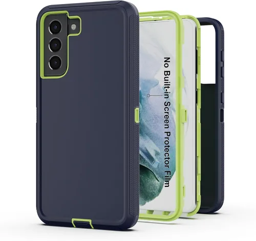 Vista 16 de Funda protectora resistente para Galaxy S23 5G, funda protectora resistente con [3 en 1] Cubierta de protección de goma resistente a prueba