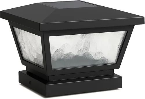 Vista 10 de Classy Caps Fairmont - Tapa solar para poste y lámpara de pared, se adapta a postes de cubierta y valla de 3.5 x 3.5 pulgadas, 4 x 4 pulgadas y 5 x