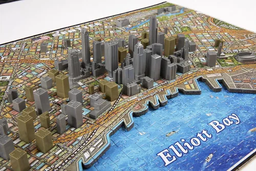 Vista 6 de 4D Cityscape Seattle Time Puzzle (800 piezas)