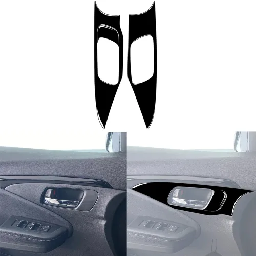 Vista 20 de 4 calcomanías para auto con diseño de pilar en el interior del espejo retrovisor compatible con Ridgeline 2017 2018 2019 2020/Passport