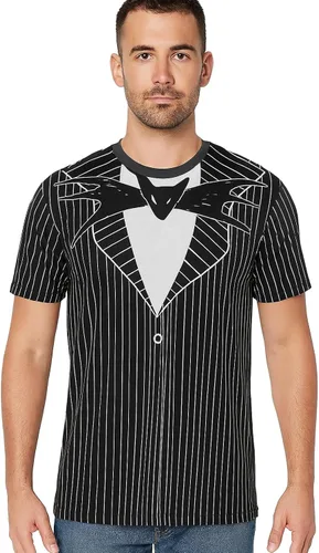 Vista 2 de Disney Nightmare Before Christmas Jack Skellington - Camiseta para disfraz Negro