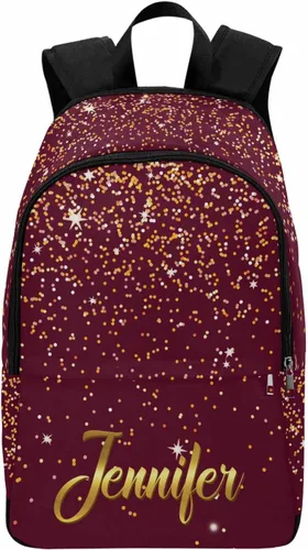 Vista 8 de MyPupSocks Mochila escolar personalizada con nombre personalizado mochila unisex, Multi 00, Personalizado
