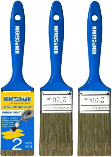 Vista 18 de King Origin - Brocha de pintura de 3 pulgadas, 1 paquete, pincel ancho para pintar paredes y superficies grandes, muebles, manualidades, pincel