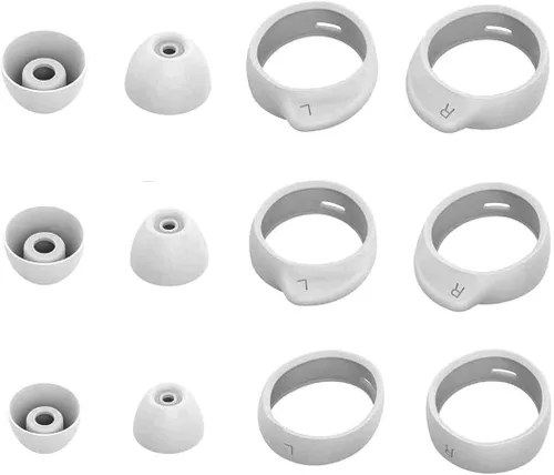 Vista 2 de ALXCD Eartips Kit de repuesto para auriculares Galaxy Buds+ Plus, S/M/L 3 pares de ganchos para los oídos, S/M/L 3 pares de almohadillas de Negro