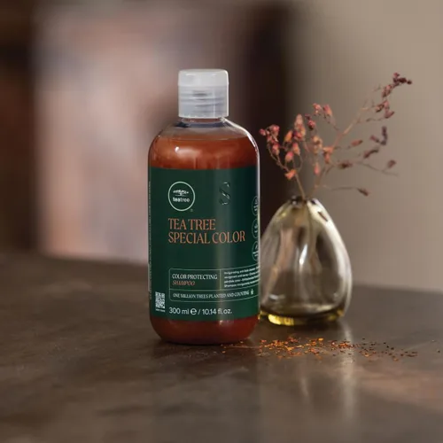 Vista 4 de Tea Tree Champú de color especial, limpia suavemente, protege el color del cabello, para cabello teñido