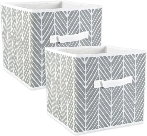 Vista 14 de DII Non Woven Storage Collection - Contenedor de espiga de poliéster, juego pequeño de 2, menta, 2