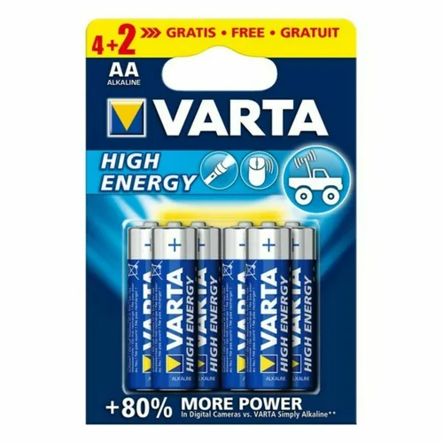 Vista 2 de Pilas Alcalinas Varta 4906121436 1,5 V 1.55 V AA (6 Piezas)
