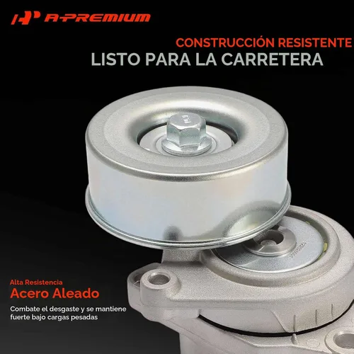 Vista 3 de A-Premium Conjunto tensor de correa con polea compatible con Nissan Altima 2002-2013, Sentra 2002-2012, X-Trail 2003-2006, Rogue 2008-2014, Rogue