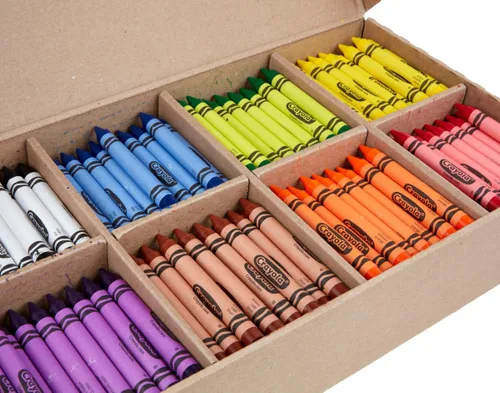 Vista 4 de Tamaño grande Classpack Crayons, 50 cada uno de 8 colores, 400Box