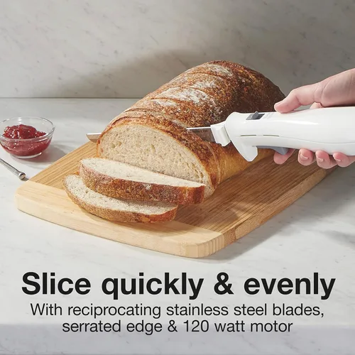 Vista 3 de Proctor Silex Easy Slice Electric Knife With Serrated Stainless Steel Blade