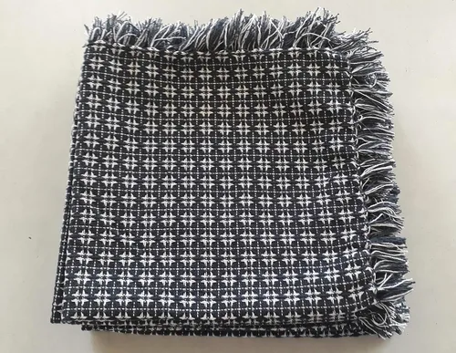 Vista 23 de Juego de 6 servilletas, verde botella tejidas con flecos, servilletas 100% algodón, tamaño 20x20 pulgadas, adecuadas para cenas formales, comidas