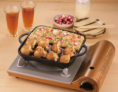 Vista 7 de Iwatani Takoyaki - Sartén para parrilla, mediano, color negro