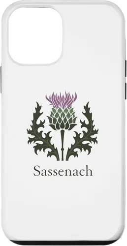 Vista 12 de Carcasa para iPhone 15 Sassenach con diseño de cardo escocés