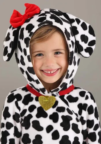 Vista 3 de Disfraz de Tul Suave de Dálmata para Niña Pequeña Multicolor