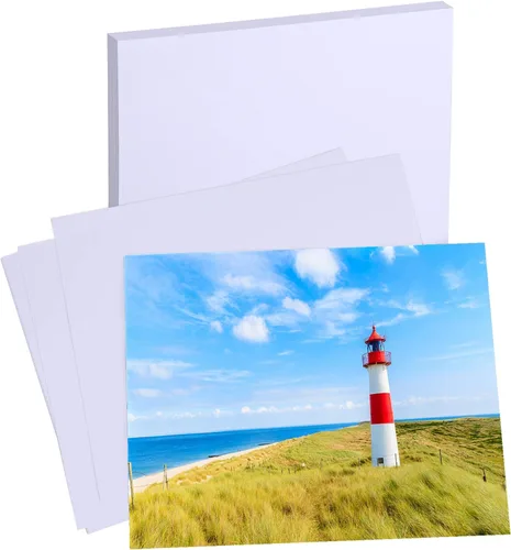 Vista 9 de LUNARM 50 hojas de papel fotográfico, papel fotográfico brillante de 4"x6" para impresora de tinta de color, papel fotográfico de 180 g/m²
